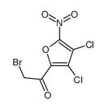 2-bromo-1-(3,4-dichloro-5-nitrofuran-2-yl)ethanone Structure