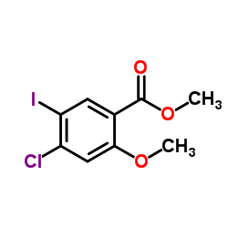 Methyl 4-chloro-5-iodo-2-methoxybenzoate结构式