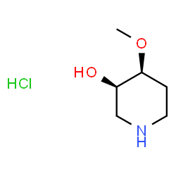 cis-4-methoxypiperidin-3-ol hydrochloride Structure