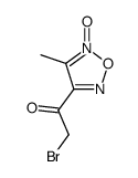 Ethanone, 2-bromo-1-(4-methyl-5-oxido-1,2,5-oxadiazol-3-yl)- (9CI) Structure
