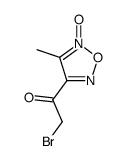 Ethanone, 2-bromo-1-(4-methyl-5-oxido-1,2,5-oxadiazol-3-yl)- (9CI) structure