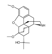 2-(4,5α-epoxy-3,6-dimethoxy-6α,14α-ethano-morphinan-7α-yl)-propan-2-ol Structure