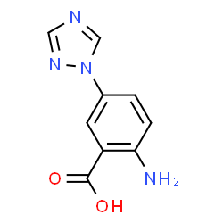 Benzoic acid, 2-amino-5-(1H-1,2,4-triazol-1-yl)- (9CI) Structure