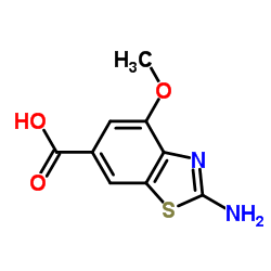 2-Amino-4-methoxy-1,3-benzothiazole-6-carboxylic acid结构式