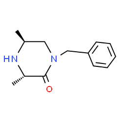 (3S,5S)-1-benzyl-3,5-dimethylpiperazin-2-one Structure