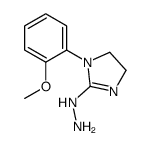 [1-(2-methoxyphenyl)-4,5-dihydroimidazol-2-yl]hydrazine结构式