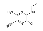 3-amino-6-chloro-5-ethylamino-pyrazine-2-carbonitrile Structure