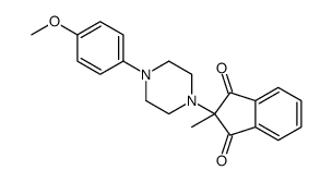 2-[4-(4-methoxyphenyl)piperazin-1-yl]-2-methylindene-1,3-dione Structure