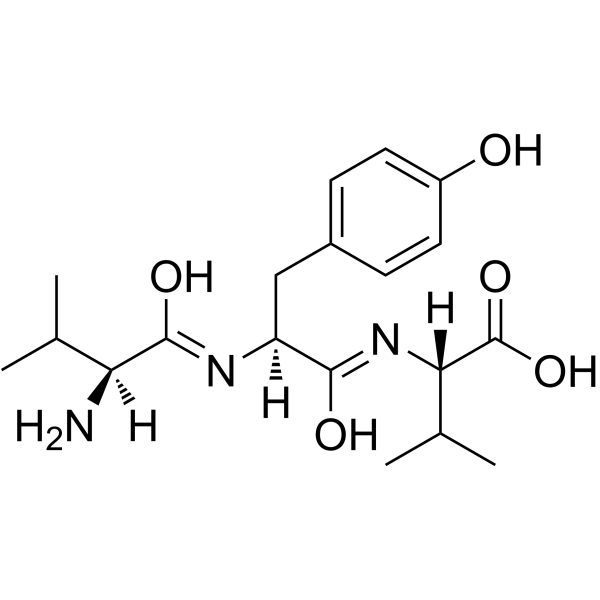 L-Valine,L-valyl-L-tyrosyl- Structure