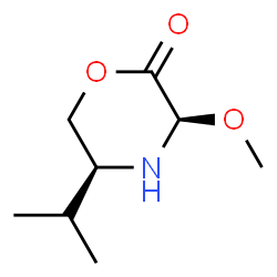 2-Morpholinone,3-methoxy-5-(1-methylethyl)-,(3R-cis)-(9CI)结构式