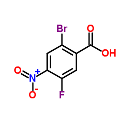 2-溴-5-氟-4-硝基苯甲酸结构式