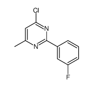 4-chloro-2-(3-fluorophenyl)-6-methylpyrimidine structure