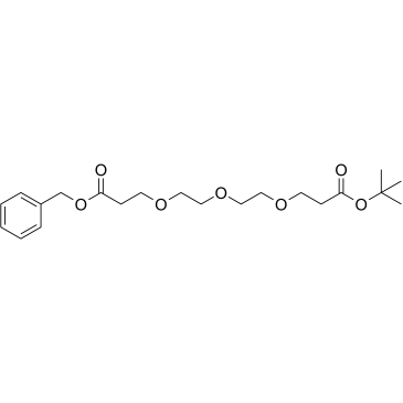 Benzyloxy carbonyl-PEG3-t-butyl ester structure