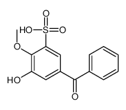 5-benzoyl-3-hydroxy-2-methoxybenzenesulfonic acid Structure