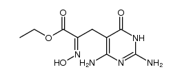 ethyl 3-(2,4-diamino-6-oxo-1,6-dihydropyrimidin-5-yl)-2-(hydroxyimino)propanoate Structure