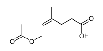 6-acetyloxy-4-methylhex-4-enoic acid Structure