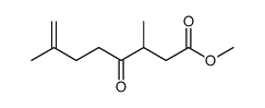 methyl 3,7-dimethyl-4-oxo-7-octenoate结构式