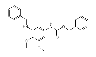 (3-Benzylamino-4,5-dimethoxy-phenyl)-carbamic acid benzyl ester Structure