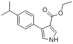 4-[4-(1-methylethyl)phenyl]-1h-pyrrole-3-carboxylic acid ethyl ester结构式