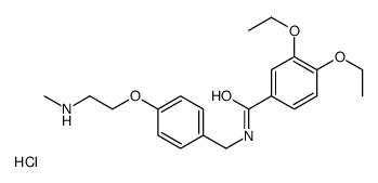 2-[4-[[(3,4-diethoxybenzoyl)amino]methyl]phenoxy]ethyl-methylazanium,chloride结构式