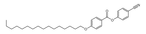 (4-cyanophenyl) 4-hexadecoxybenzoate结构式
