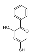 N-(1-hydroxy-2-oxo-2-phenylethyl)ethanethioamide Structure