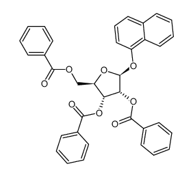 .beta.-D-Ribofuranoside, 1-naphthalenyl, tribenzoate picture