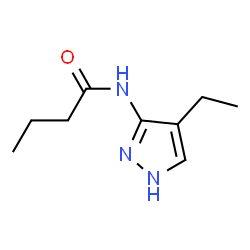 Butanamide,N-(4-ethyl-1H-pyrazol-3-yl)- Structure