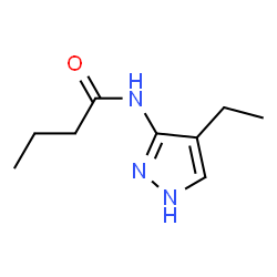 Butanamide,N-(4-ethyl-1H-pyrazol-3-yl)-结构式