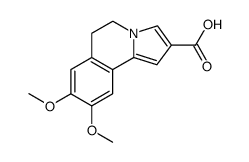 5,6-Dihydro-8,9-dimethoxypyrrolo<2,1-a>isochinolin-2-carbonsaeure结构式