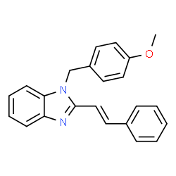 1-(4-METHOXYBENZYL)-2-STYRYL-1H-1,3-BENZIMIDAZOLE结构式