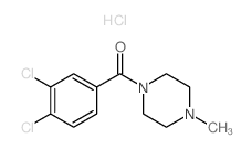 (3,4-dichlorophenyl)-(4-methylpiperazin-1-yl)methanone结构式