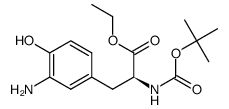 BOC-3-amino-L-tyrosine ethyl ester Structure