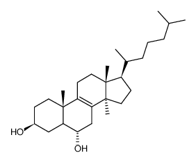 14-Methyl-5α-cholest-8-ene-3β,6α-diol结构式