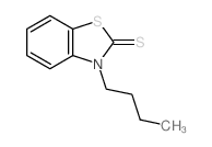 3-butylbenzothiazole-2-thione Structure