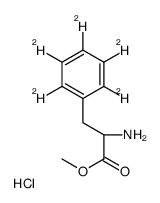 L-苯丙氨酸-d5甲酯甲基盐酸盐结构式
