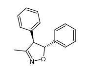 3-methyl-4,5-diphenyl-4,5-dihydro-isoxazole结构式