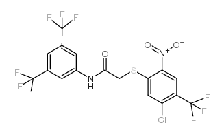 N1-[3,5-DI(TRIFLUOROMETHYL)PHENYL]-2-([5-CHLORO-2-NITRO-4-(TRIFLUOROMETHYL)PHENYL]THIO)ACETAMIDE picture