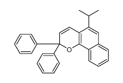 2,2-diphenyl-5-propan-2-ylbenzo[h]chromene结构式