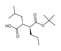2(R)-[1(S)-(tertbutoxycarbonyl)-butyl]-4-methyl-valeric acid Structure