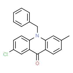 9(10H)-Acridinone,2-chloro-6-methyl-10-(phenylmethyl)- structure