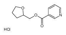 oxolan-2-ylmethyl pyridine-3-carboxylate,hydrochloride Structure
