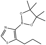 5-(n-Propyl)thiazole-4-boronic acid pinacol ester structure