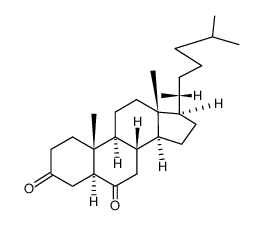 5α-cholestane-3,6-dione structure