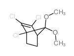 Bicyclo[2.2.1]hept-2-ene,1,2,3-trichloro-7,7-dimethoxy- Structure
