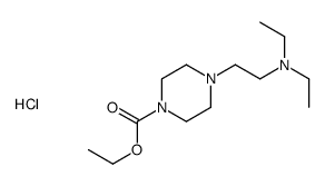 ethyl 4-[2-(diethylamino)ethyl]piperazine-1-carboxylate,hydrochloride结构式