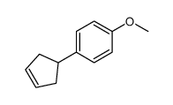 1-cyclopent-3-en-1-yl-4-methoxybenzene结构式