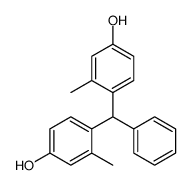 4-[(4-hydroxy-2-methylphenyl)-phenylmethyl]-3-methylphenol Structure