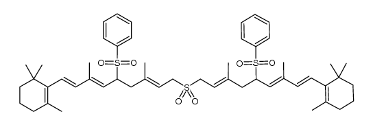 bis(11-benzenesulfonyl-11,12-dihydroretinyl) sulfone Structure