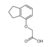 2-(2,3-dihydro-1H-inden-4-yloxy)acetic acid Structure